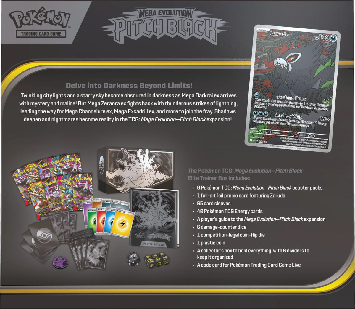 Pokemon TCG Pitch Black Elite Trainer Box