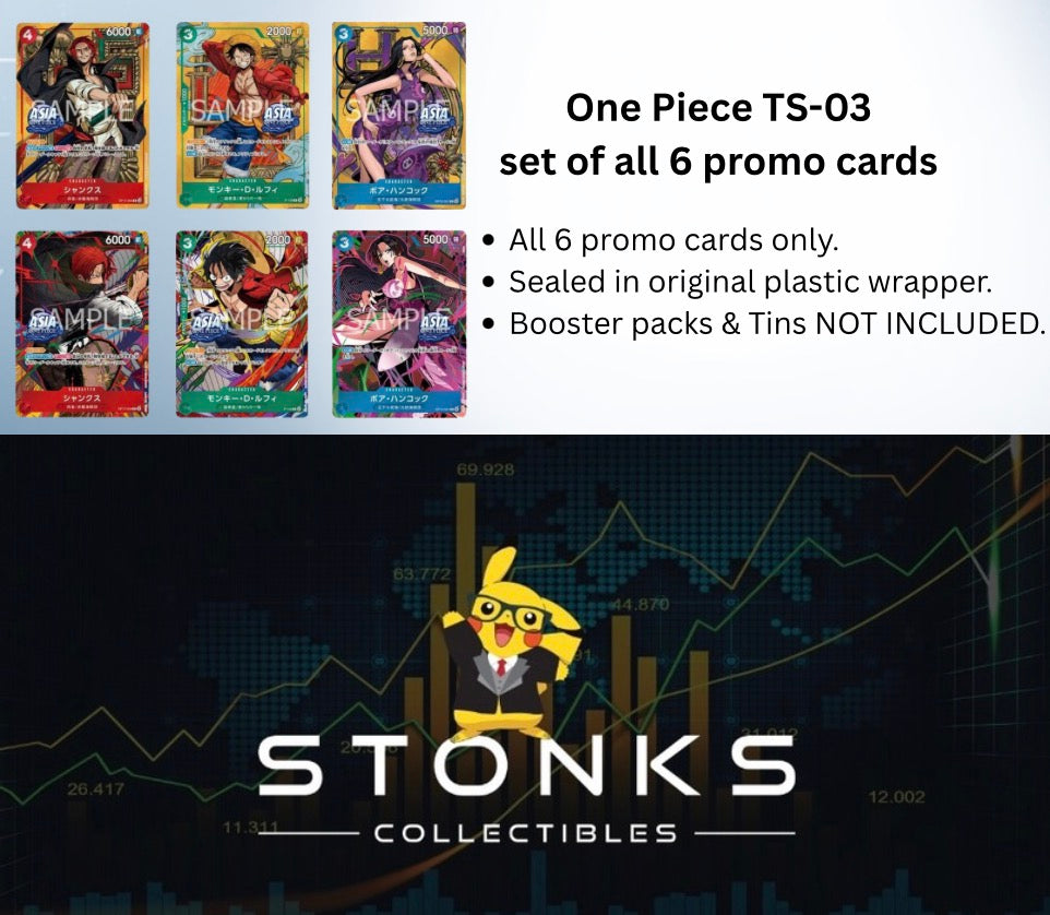 One Piece card game Japan TS-03 Tins set Promo cards